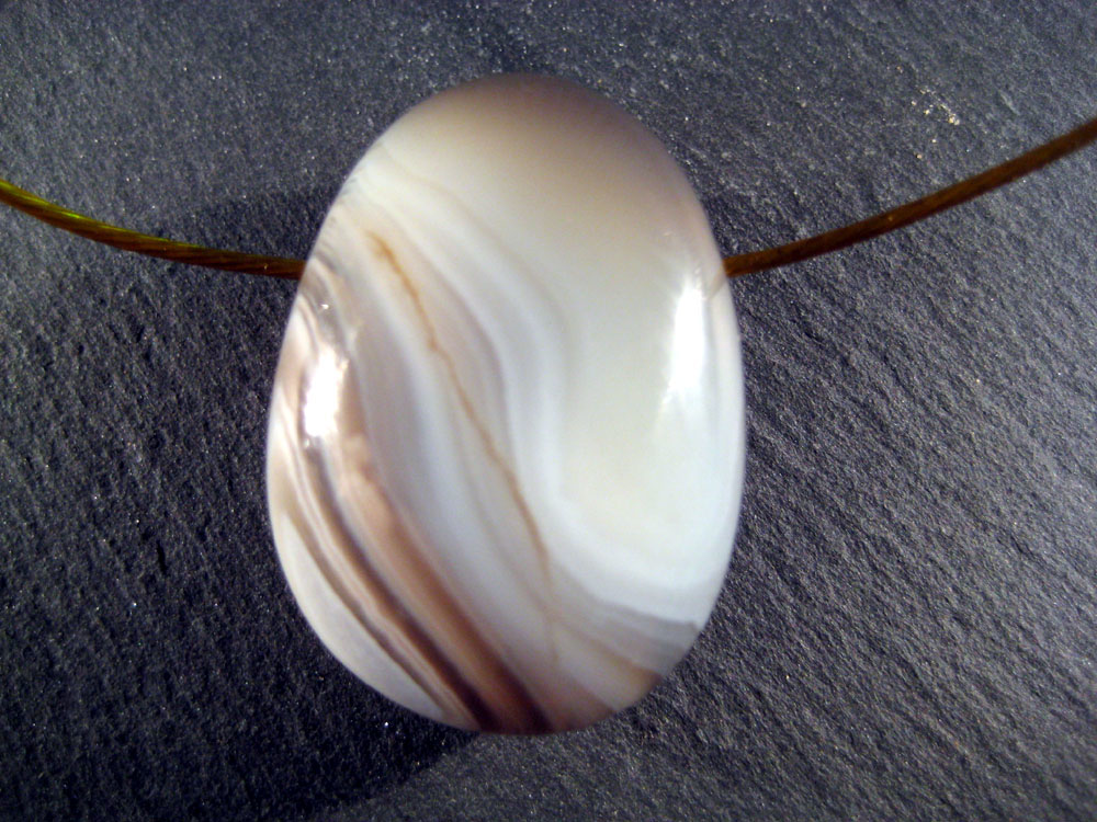 Pendentif Agate du Botswana