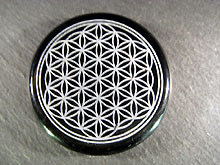 Fleur de Vie Obsidienne noire
