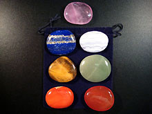 Set Chakras, 7 pierres � 40mm